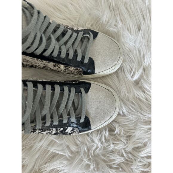 P448 Calf Hair High Top Sneaker Cow Softy 40 - Picture 6 of 7